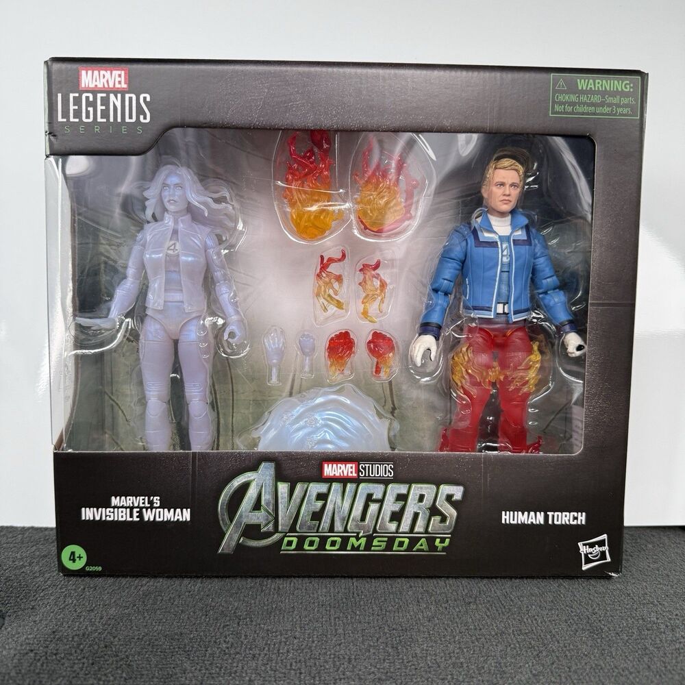 Avengers: Doomsday Invisible Woman & Human Torch Marvel Legends Set NEW